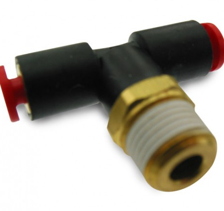 Air Lift 22677 - T-Fitting - 1/4" Steck | 1/4" NPT Innengewinde | 1/4" Steck