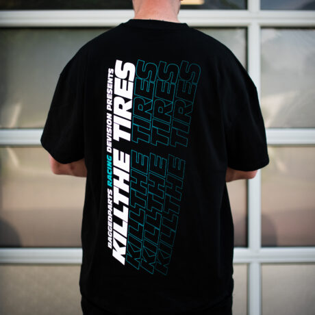 "KILLTHE TIRES" Oversized Shirt Schwarz