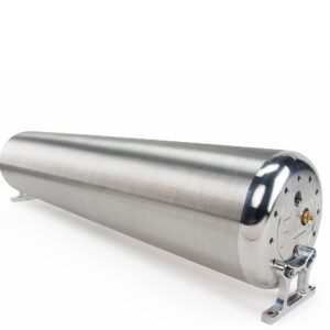 28″ FLO Tank – Aluminium Endkappen Mittenteil gebürstet – 71cm